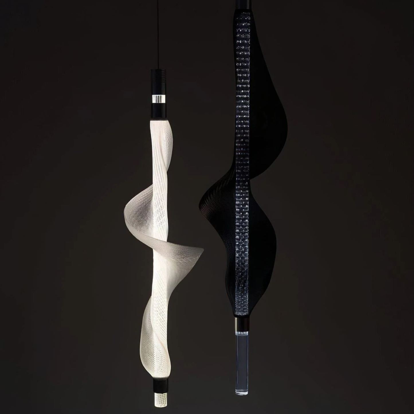 Edge Modern Unusual Fiber Pendant Light Shades Living Dining Room