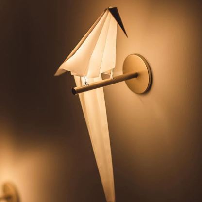 Orr Modern Unusual Bird PC Metal Wall Light Bedroom Study Living Room