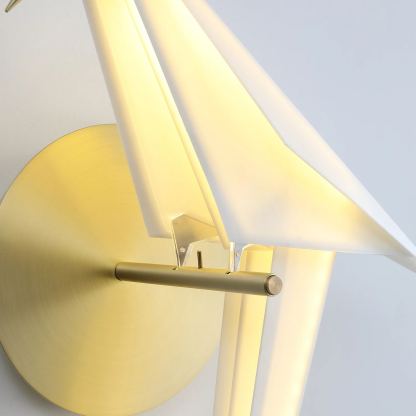 Orr Modern Unusual Bird PC Metal Wall Light Bedroom Study Living Room
