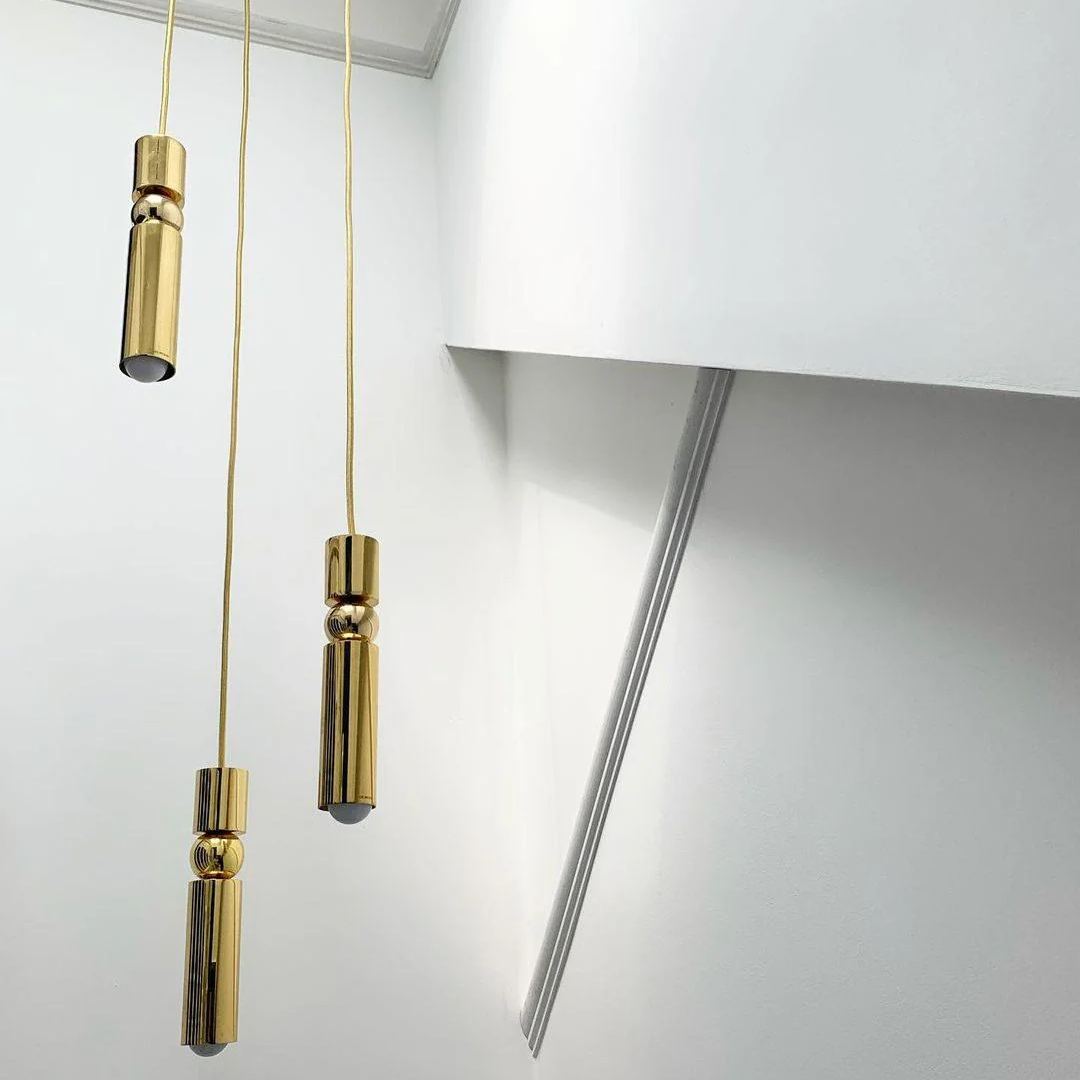 Edge Modern Minimalism Metal Pendant Light Living Dining Room Bedroom