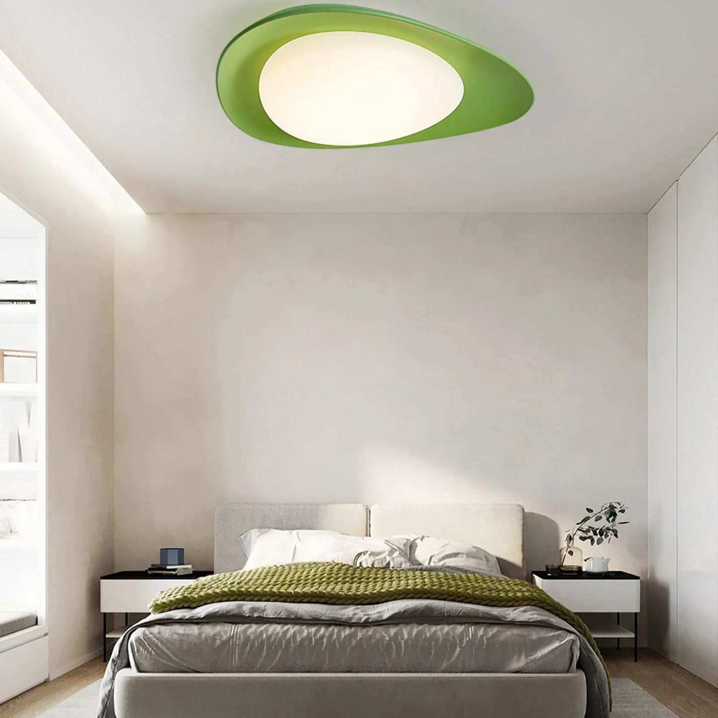 Quinn Modern Unusual Resin PE Ceiling Light Bedroom Hallway Living Room