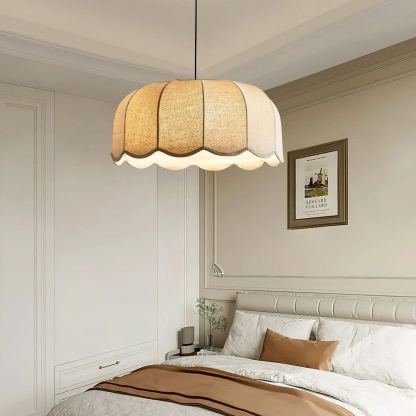 Renée Cottage Banana Leaf Fabric Pendant Light Shades Bedroom Living Room