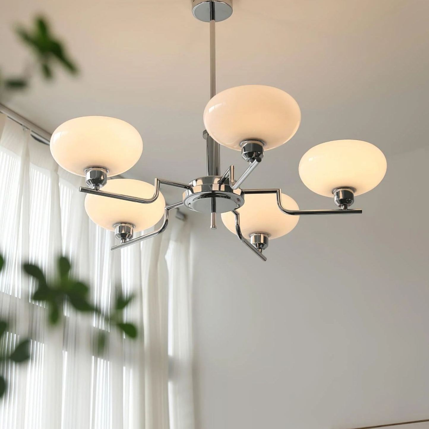 Valentina Vintage Antique Metal Glass Chandelier Living Dining Room
