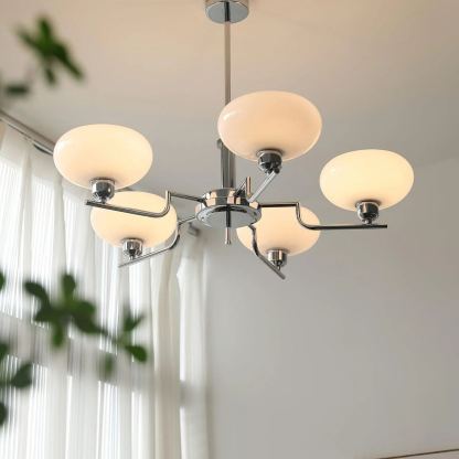 Valentina Vintage Antique Metal Glass Chandelier Living Dining Room