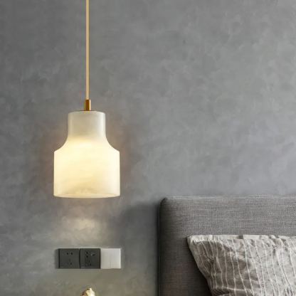 Ozawa Modern Round Metal Rasin Pendant Light Bedroom Dining Room