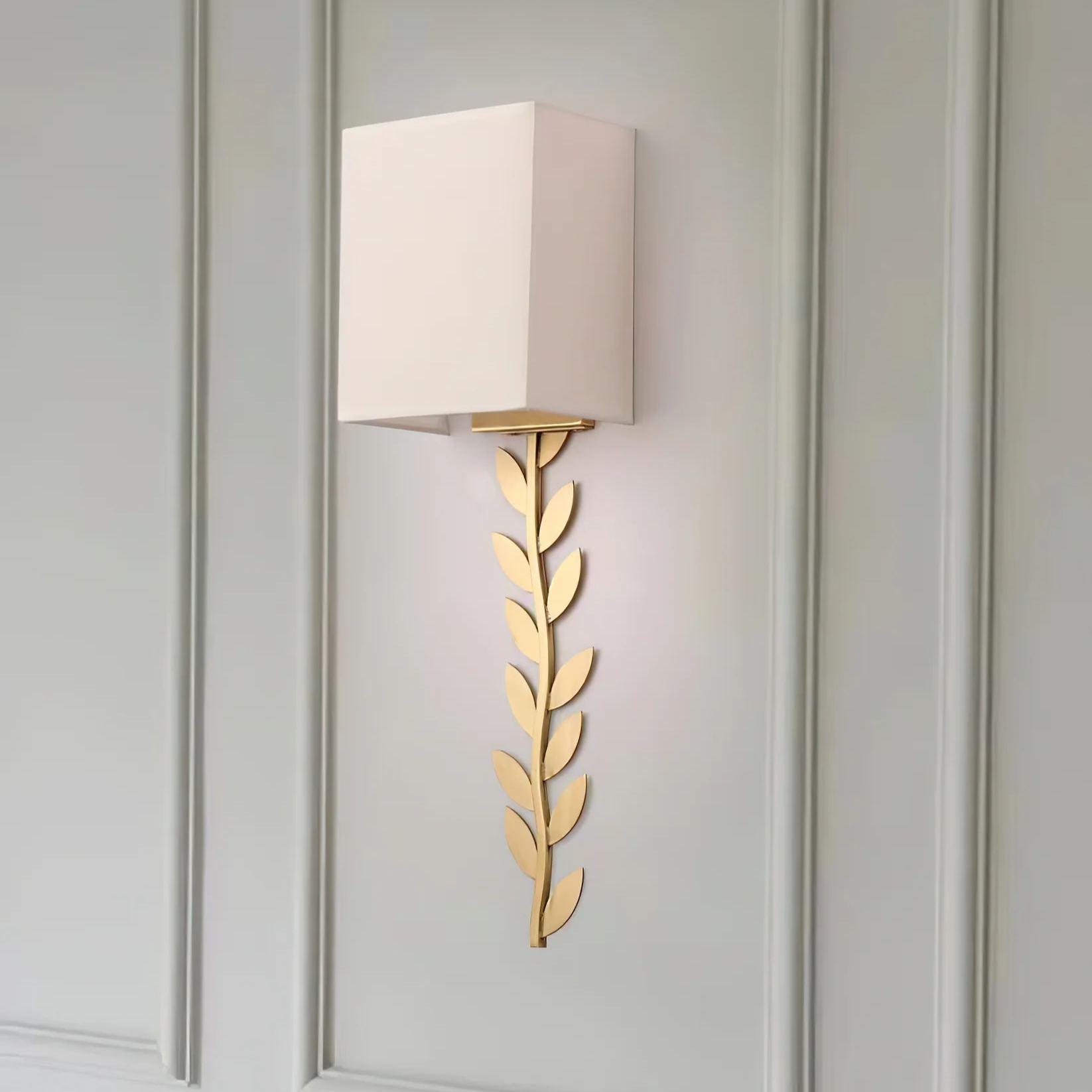 Valentina Modern Minimalism  Wall Lamp Metal Fabric Bedroom  Dining Room