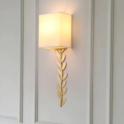 Valentina Modern Minimalism  Wall Lamp Metal Fabric Bedroom  Dining Room