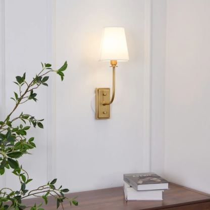 Alessio Vintage Classical Metal Fabric Wall Light Shades Bedroom Bathroom Hallway