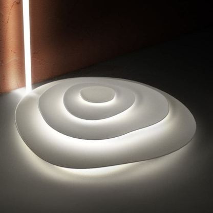 Quinn Modern Ripple Metal Ceiling Light Fixture Bedroom Living Room