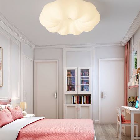 Quinn Moderno Bianco Nuvola Metallo Polietilene Plafoniera Camera da letto Sala da pranzo