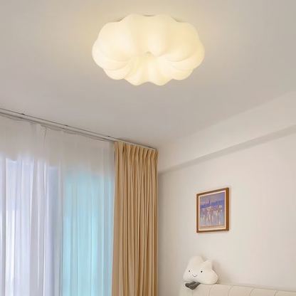 Quinn Moderno Bianco Nuvola Metallo Polietilene Plafoniera Camera da letto Sala da pranzo