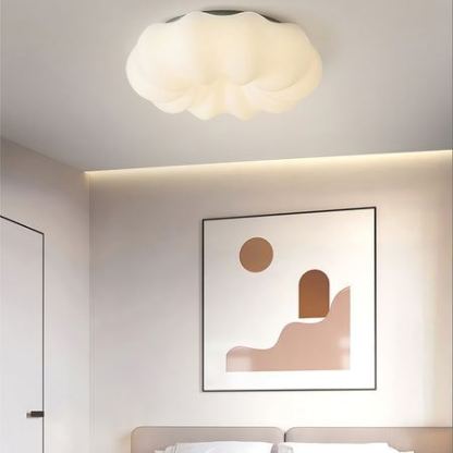 Quinn Moderno Bianco Nuvola Metallo Polietilene Plafoniera Camera da letto Sala da pranzo