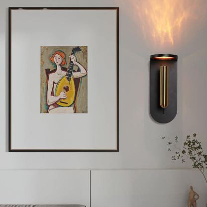 Edge Lampada da Parete Minimalista in Acrilico Metallo Nero Bianco per Sala Pranzo Camera