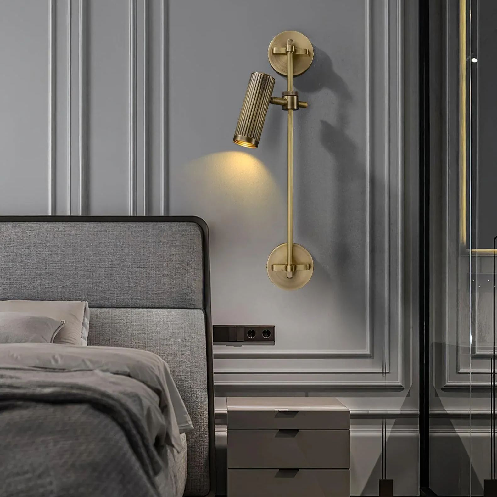 Edge Moderno Industriale Metallo Applique Camera da letto Soggiorno