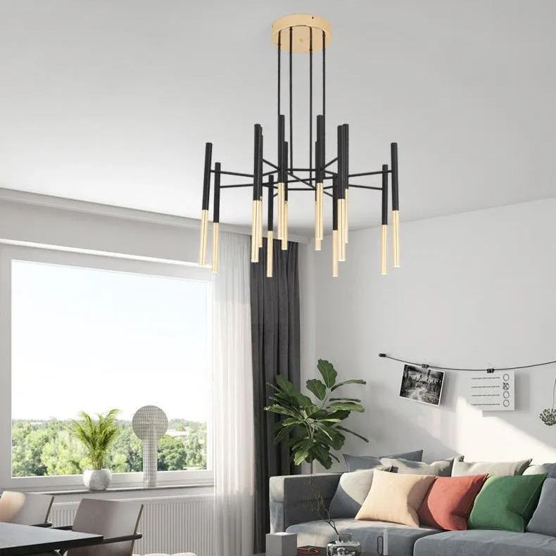 Marilyn Moderno Tubolare Metallo Lampadario Soggiorno Corridoio Camera da letto