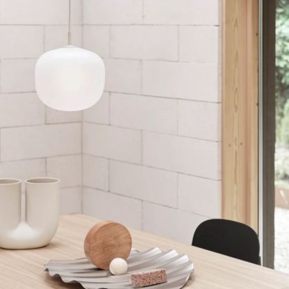 Hailie Moderno Rotondo Metallo Vetro Sospensione Camera da letto Sala da Pranzo
