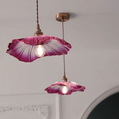 Carins Modern Flower Glass Hanging Pendant Light Dining Room