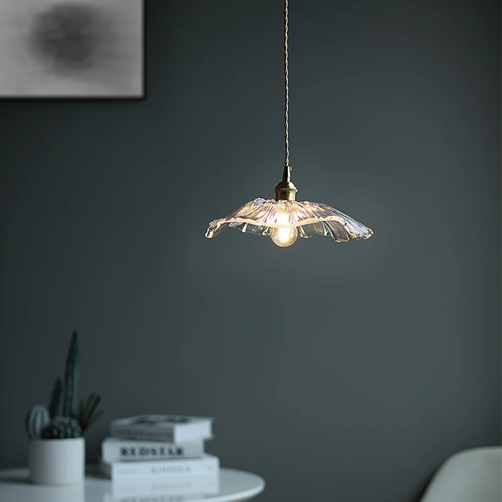 Carins Moderno Fiore Vetro Sospensione Sala da Pranzo