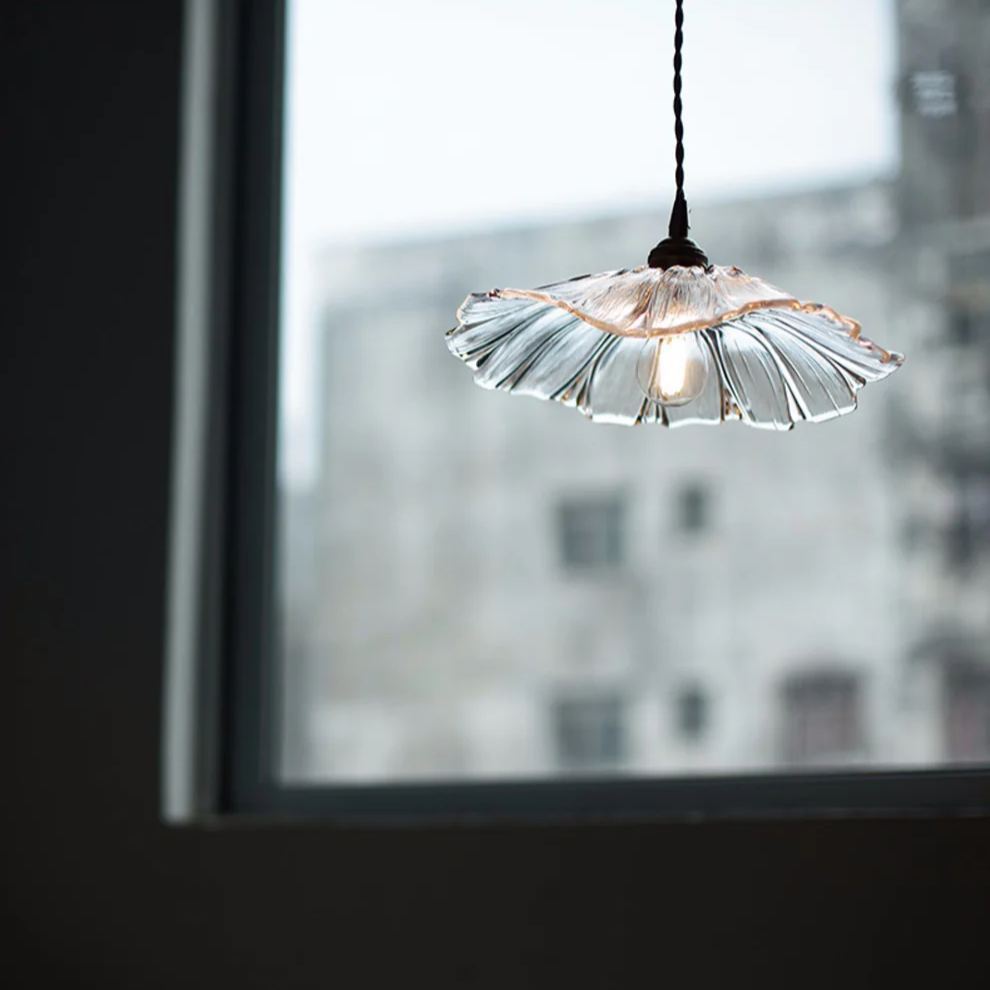 Carins Moderno Fiore Vetro Sospensione Sala da Pranzo