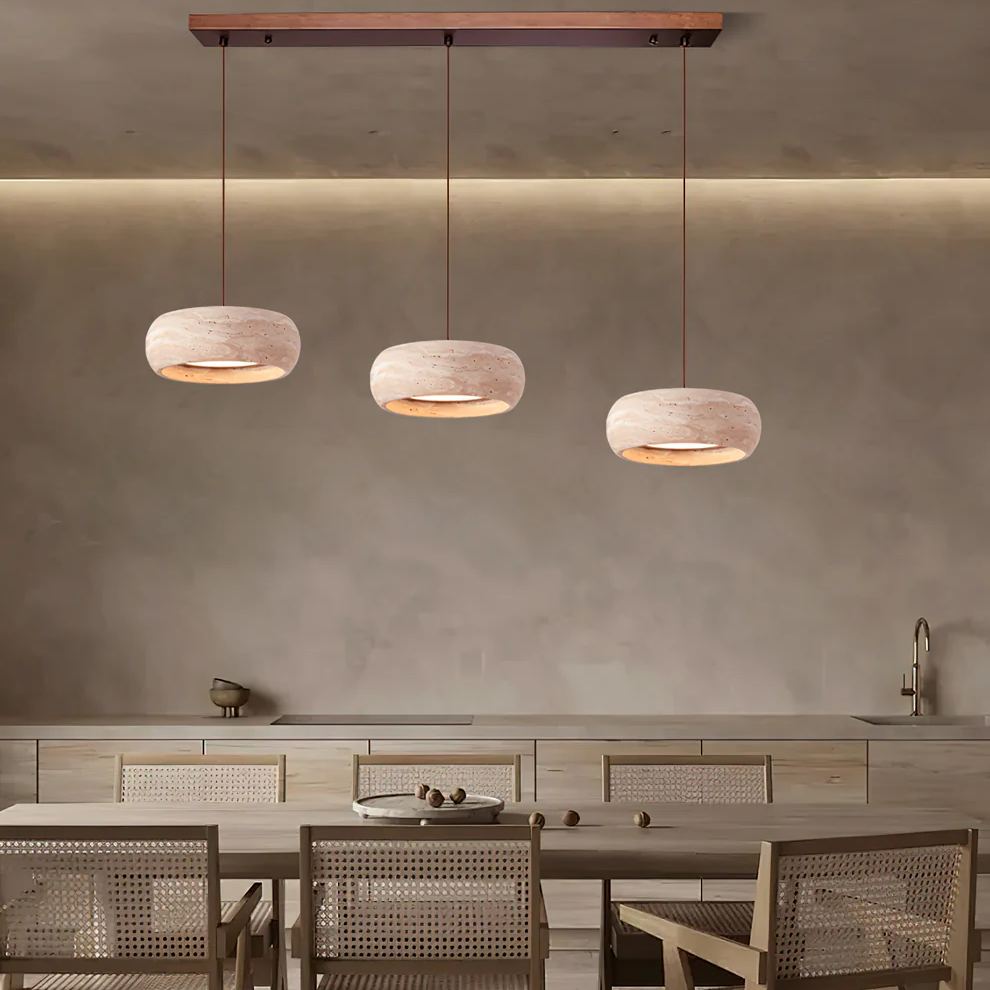 Ozawa Modern Round Cement Pendant Light Shades Bedroom Dining Room