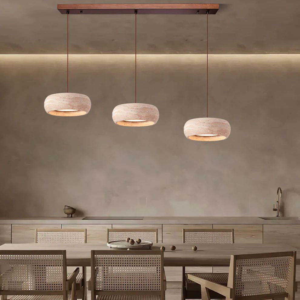 Ozawa Modern Round Cement Pendant Light Shades Bedroom Dining Room