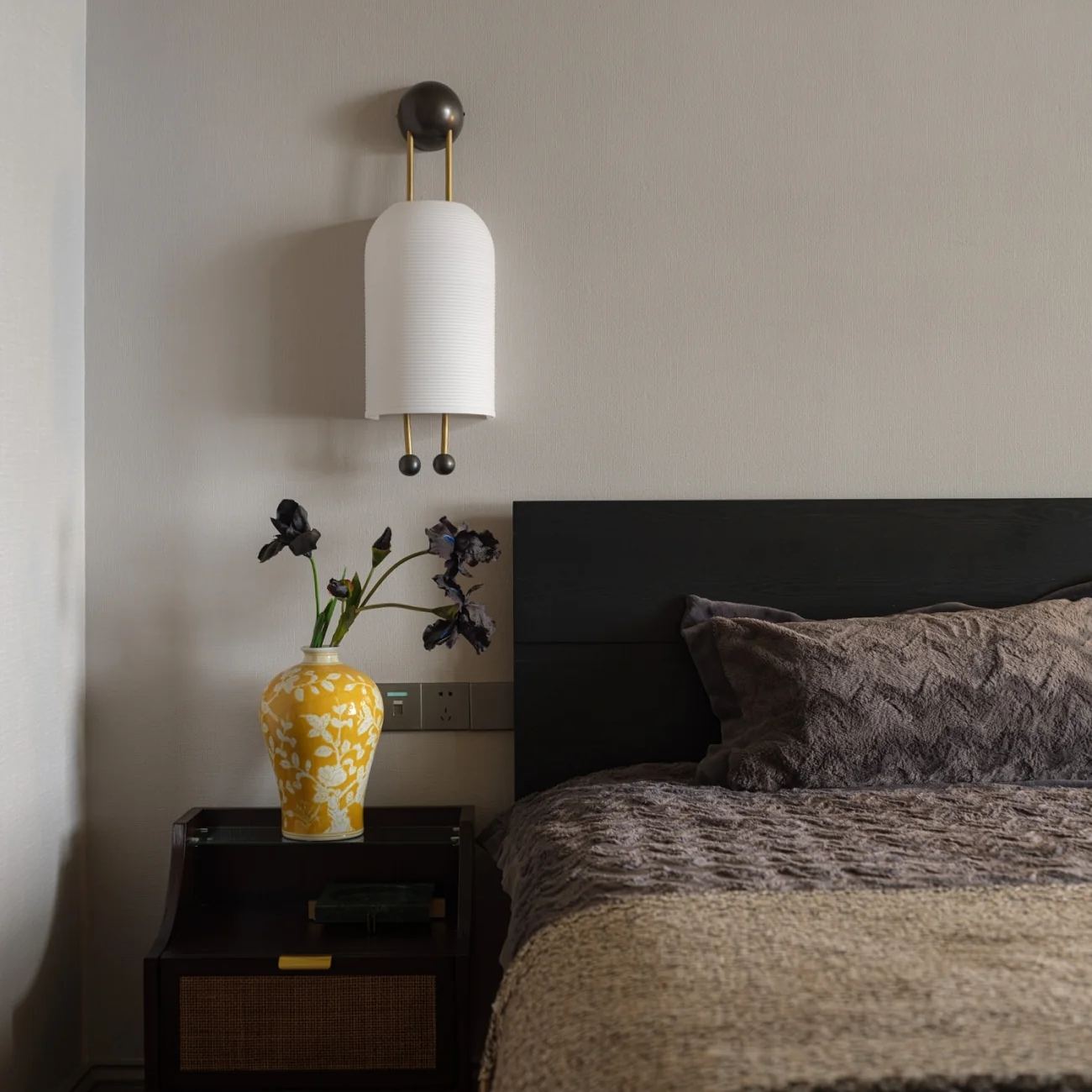 Alessio Metal Glass White Wall Lamp Dining Room Bedroom