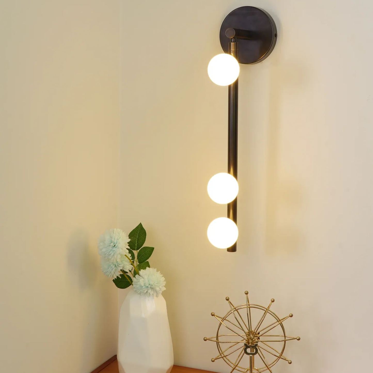 Edge Minimalismo Metallo Vetro Lampada da Parete Camera da Letto Soggiorno