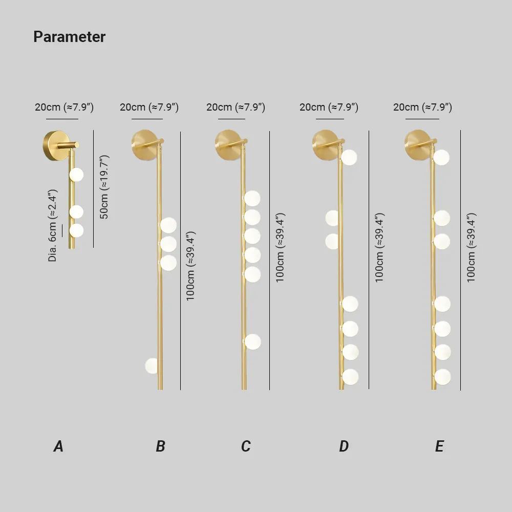 Edge Minimalismo Metallo Vetro Lampada da Parete Camera da Letto Soggiorno
