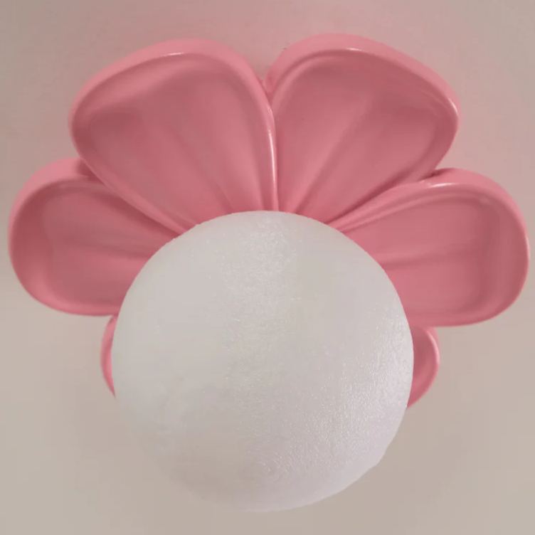 Carins Resina Rosa Beige Fiore Lámpara de techo Sala da pranzo Camera da letto