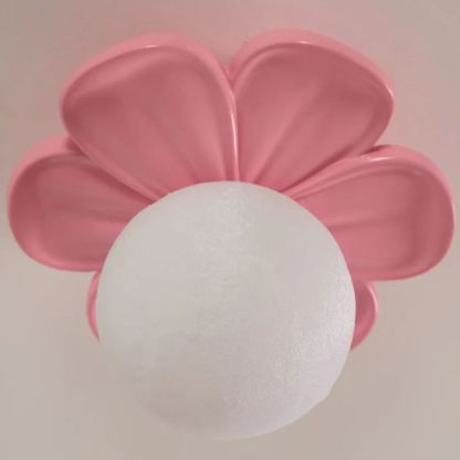 Carins Resina Rosa Beige Fiore Lámpara de techo Sala da pranzo Camera da letto