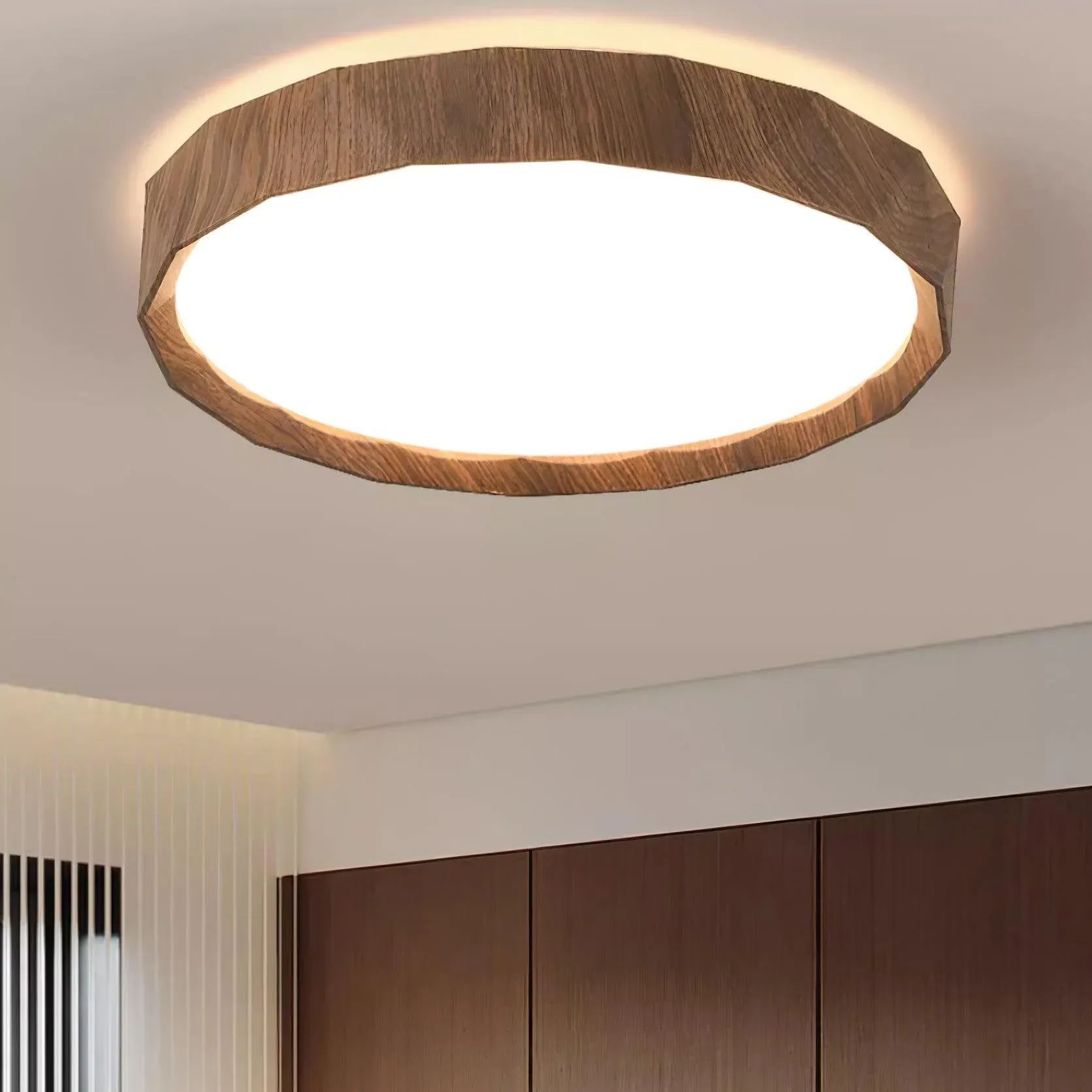 Ozawa Minimalismo Noce Legno Plafoniera Camera da letto Sala da pranzo