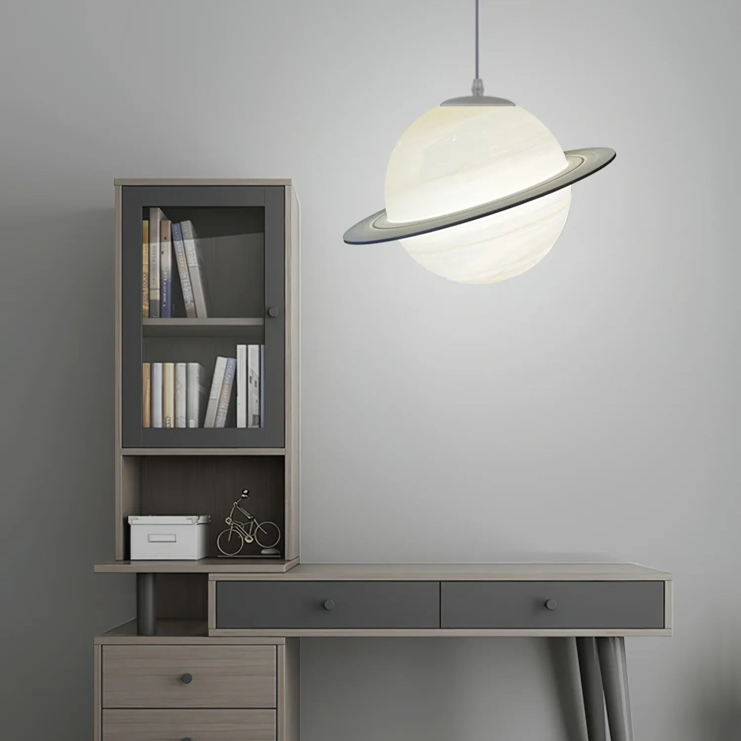 Hailie Moderno Giove Rotondo Lampadario a sospensione Paralumi Camera da letto