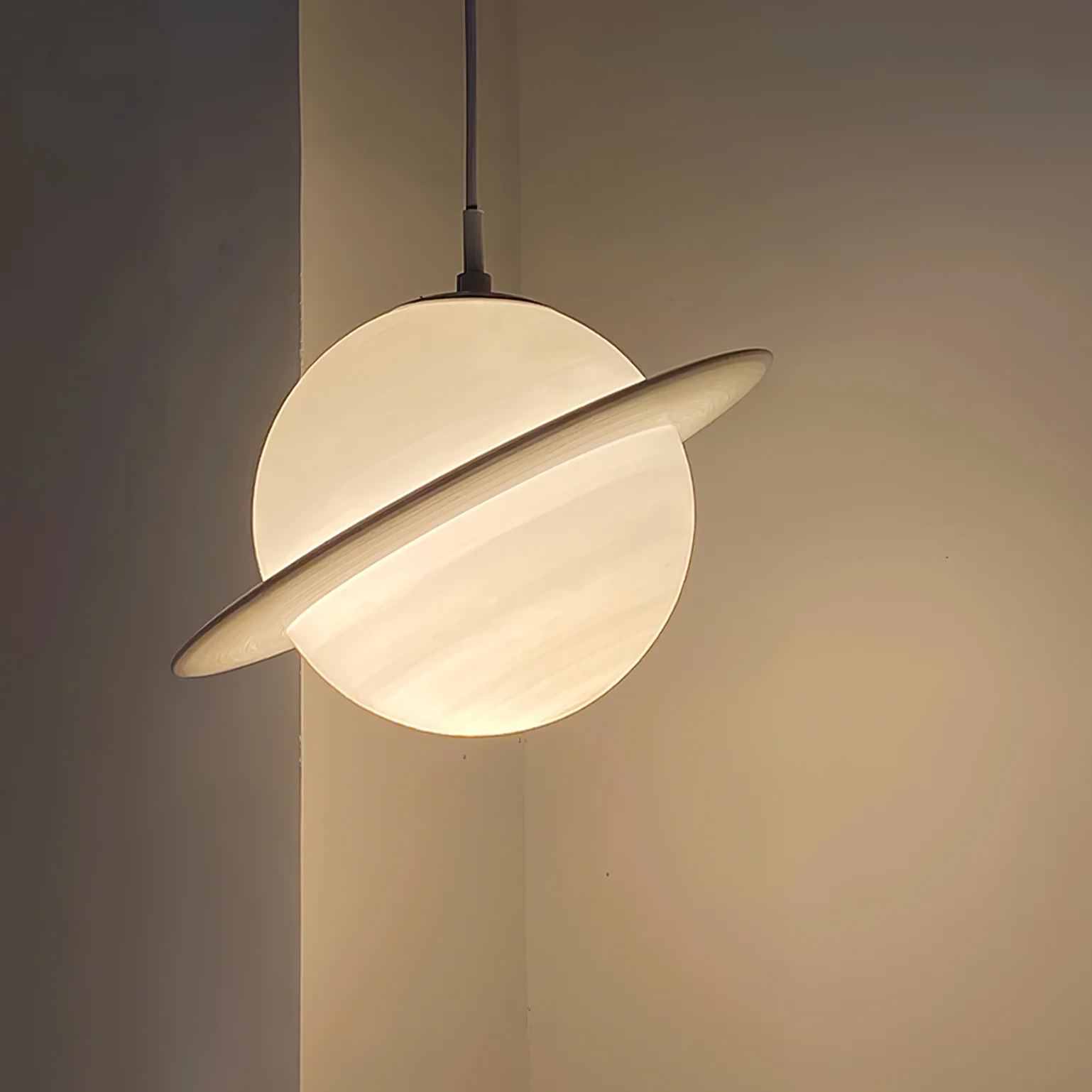 Hailie Moderno Giove Rotondo Lampadario a sospensione Paralumi Camera da letto