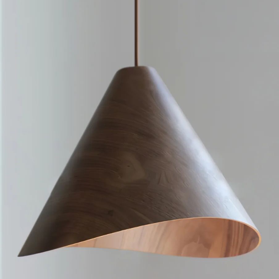 Muto Moderno Conica Legno Lampadario a sospensione Sala da pranzo Isola cucina