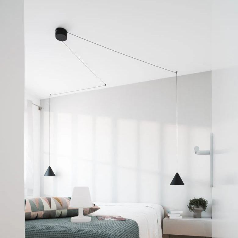 Hailie Moderno Rotondo Metallo Lampada a sospensione Camera da letto Corridoio