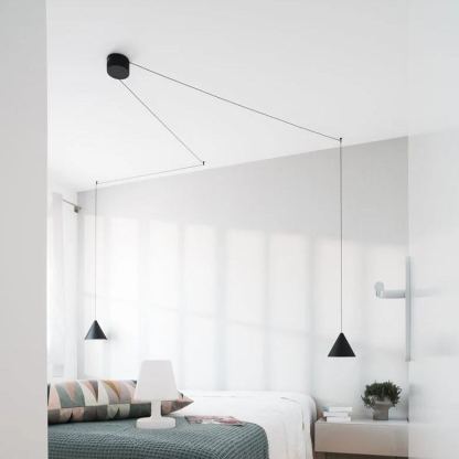 Hailie Moderno Rotondo Metallo Lampada a sospensione Camera da letto Corridoio
