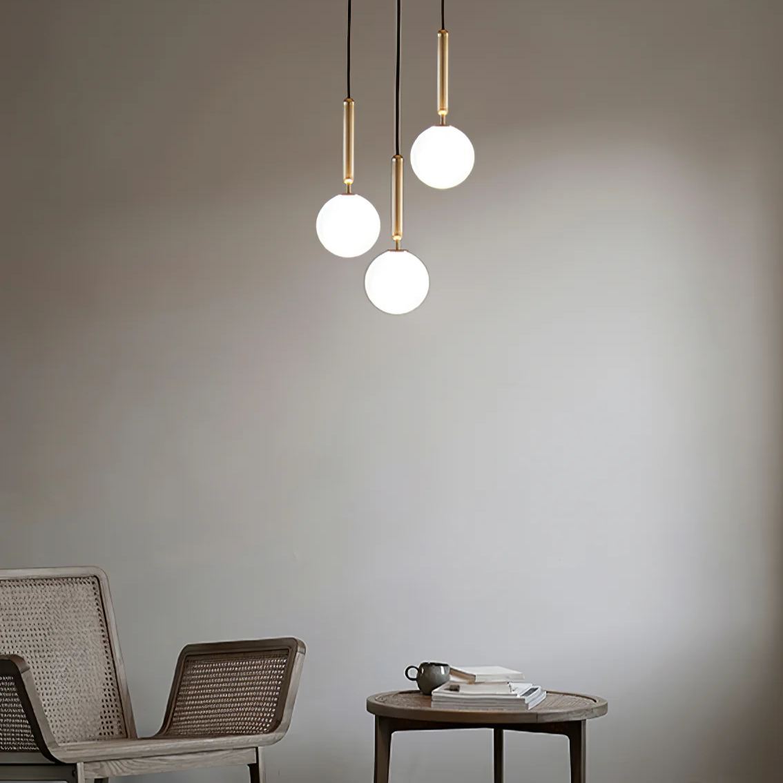 Hailie Minimalismo Metallo Vetro Lampada a Sospensione Camera da Letto Soggiorno