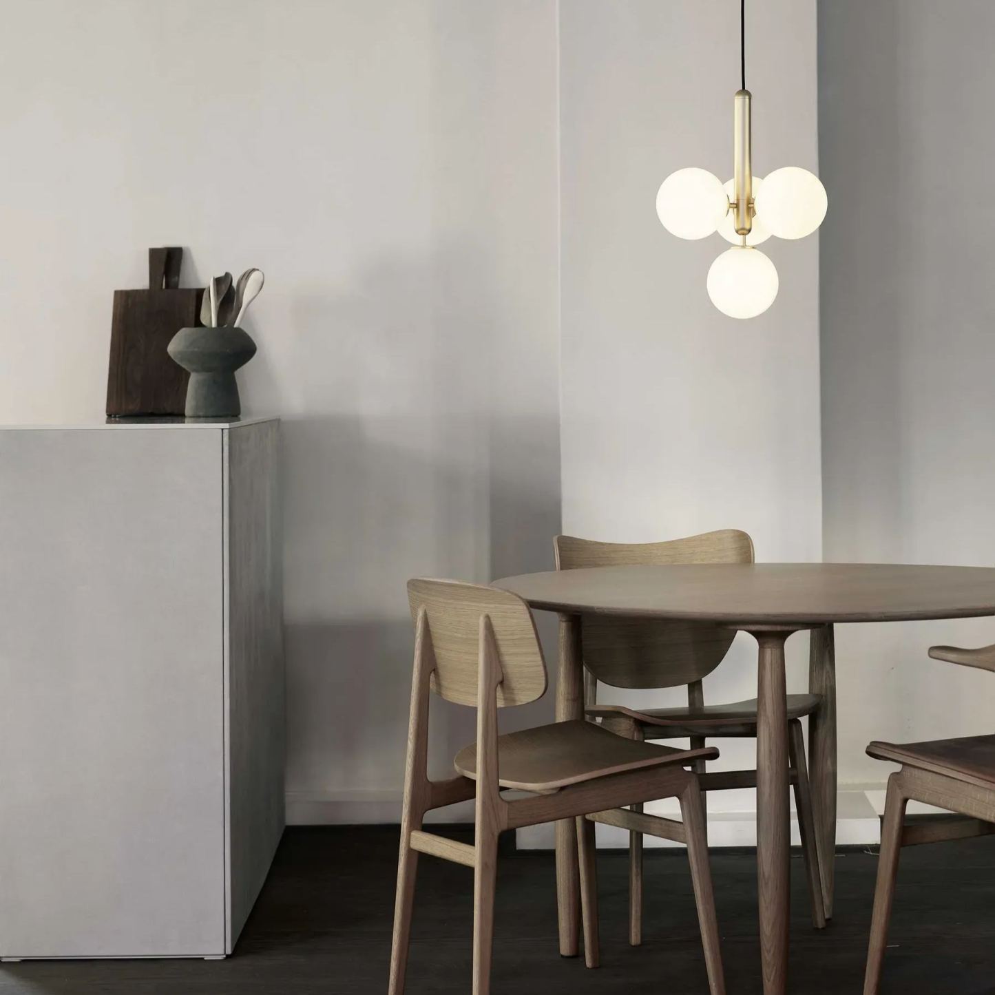Hailie Minimalismo Metallo Vetro Lampada a Sospensione Camera da Letto Soggiorno