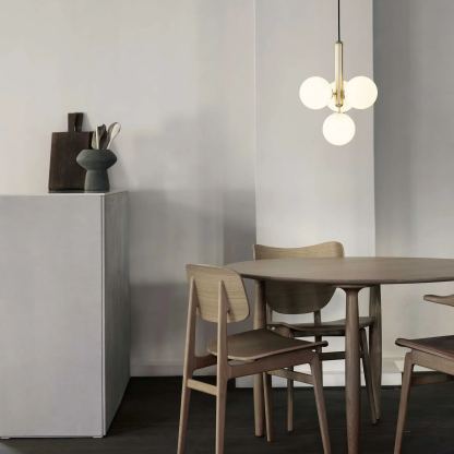 Hailie Minimalismo Metallo Vetro Lampada a Sospensione Camera da Letto Soggiorno