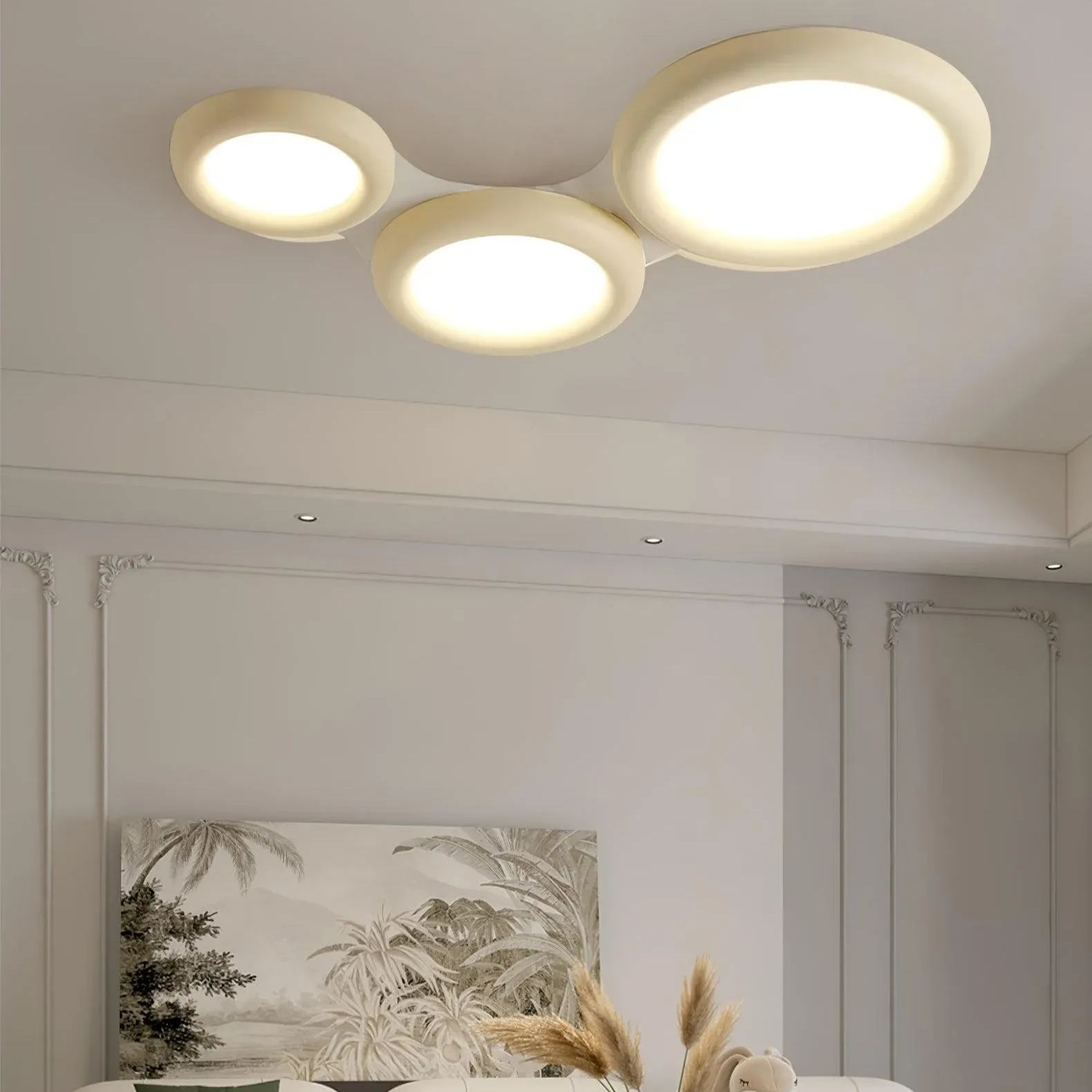 Quinn Moderno Rotonda LED Acrilico Plafoniera Camera da letto Soggiorno