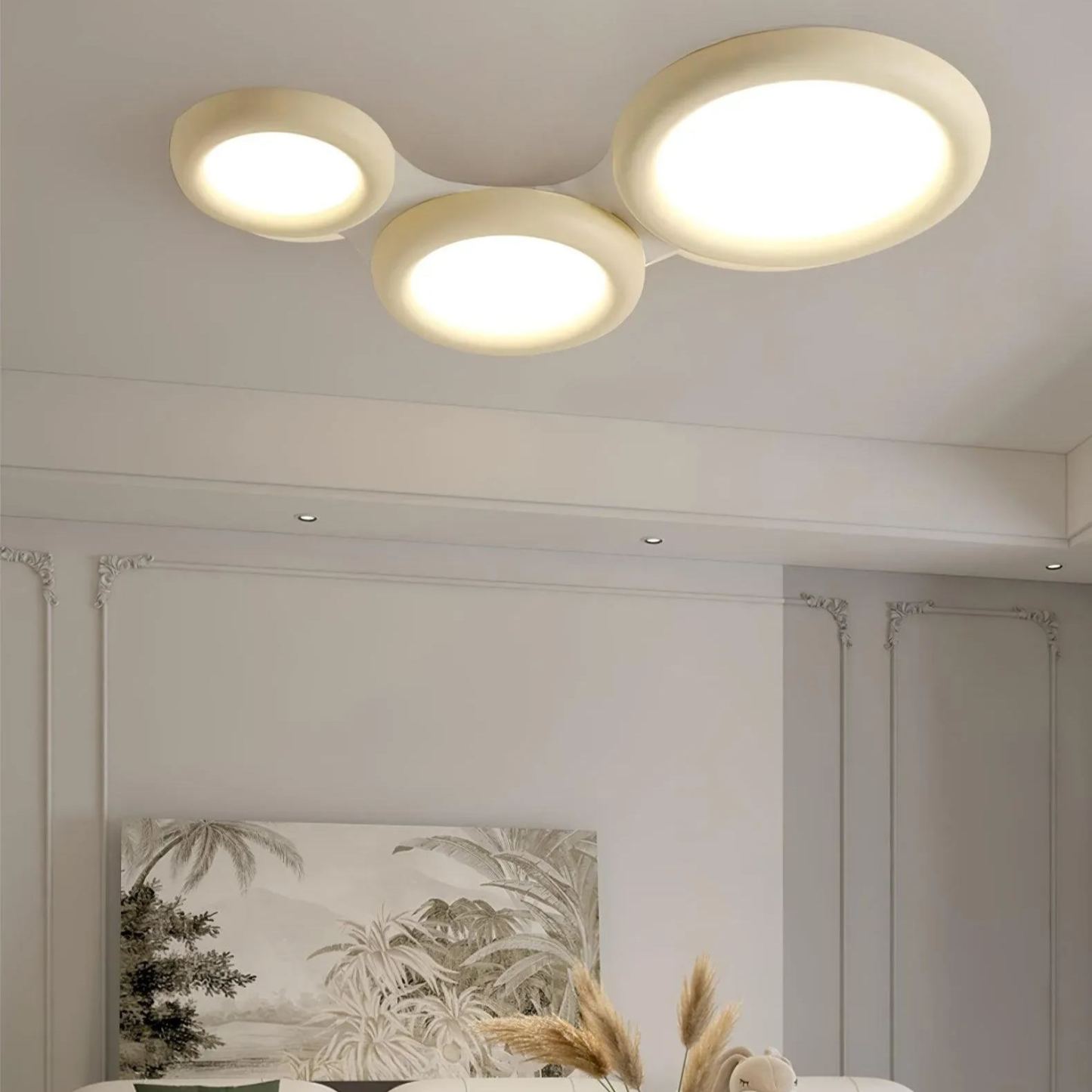 Quinn Moderno Rotonda LED Acrilico Plafoniera Camera da letto Soggiorno