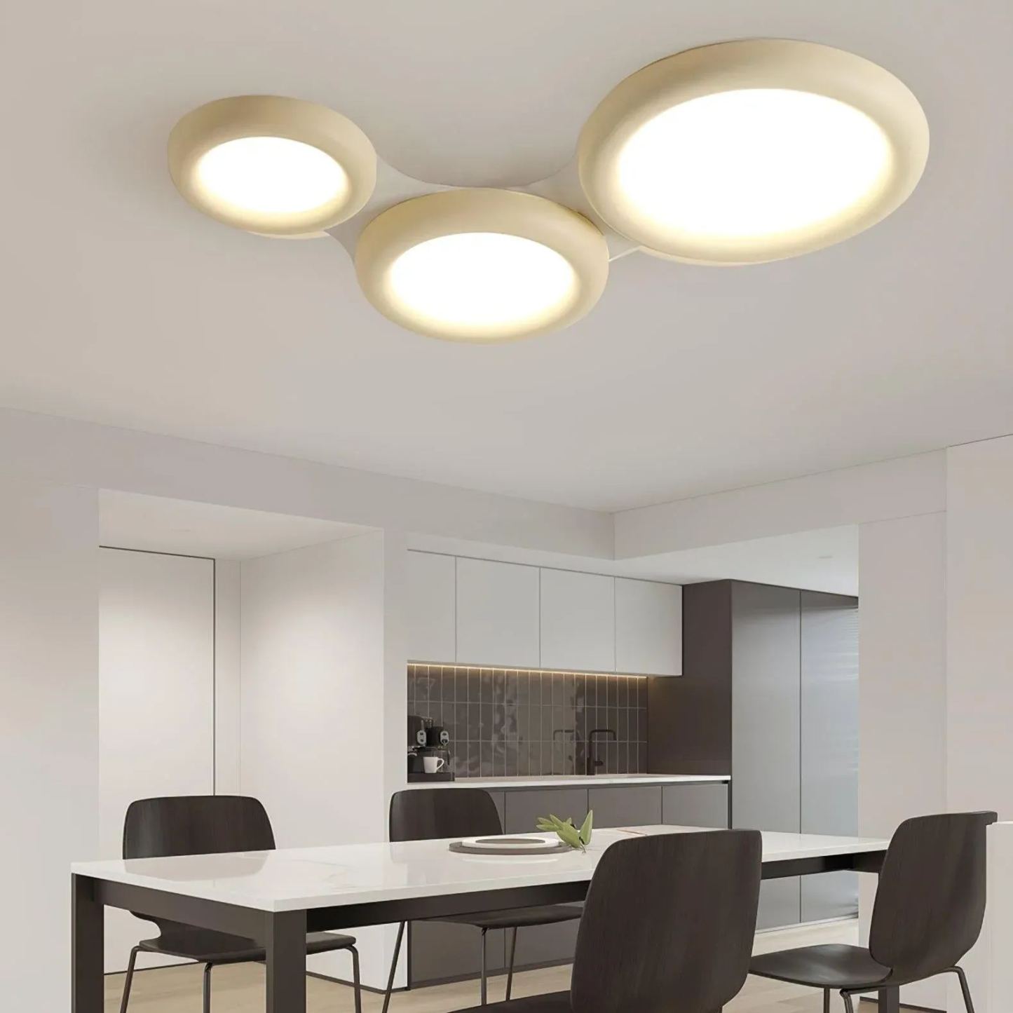 Quinn Moderno Rotonda LED Acrilico Plafoniera Camera da letto Soggiorno
