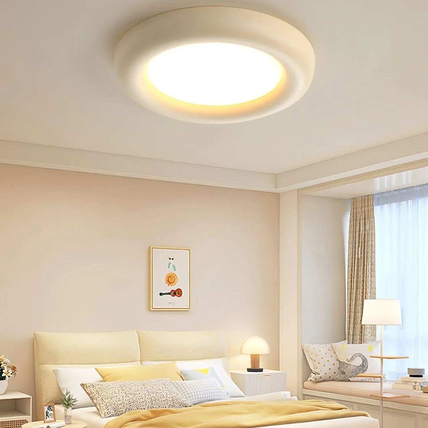 Quinn Moderno Rotonda LED Acrilico Plafoniera Camera da letto Soggiorno