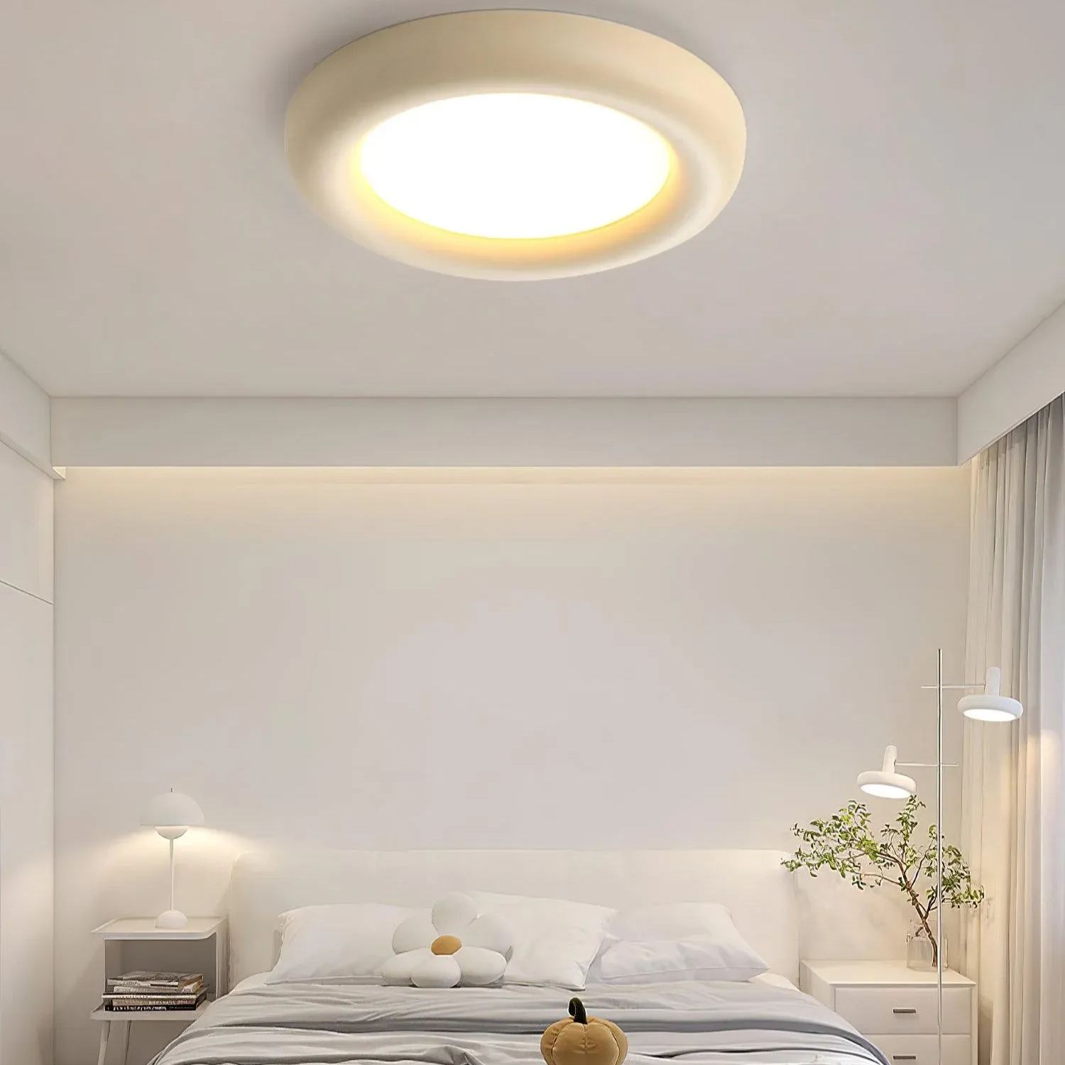 Quinn Moderno Rotonda LED Acrilico Plafoniera Camera da letto Soggiorno