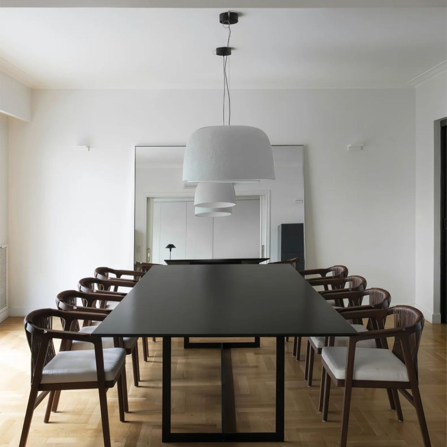 Carins Moderno Rotondo Metallo Lampadario a sospensione Paralumi Soggiorno Studio