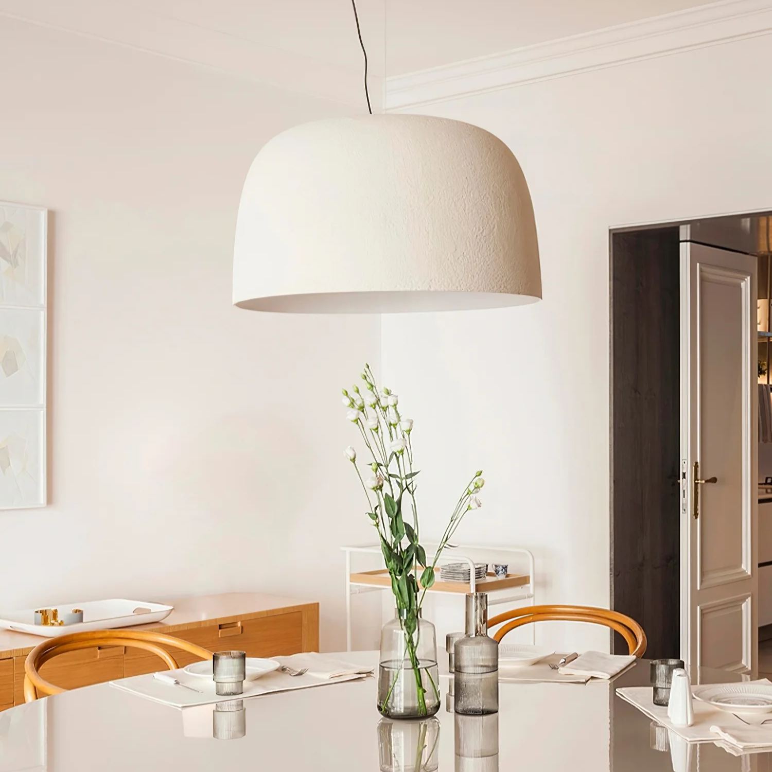 Carins Moderno Rotondo Metallo Lampadario a sospensione Paralumi Soggiorno Studio