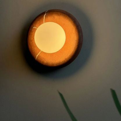 Elif Modern Round Marble Wall Light Shades Bedroom Living Room