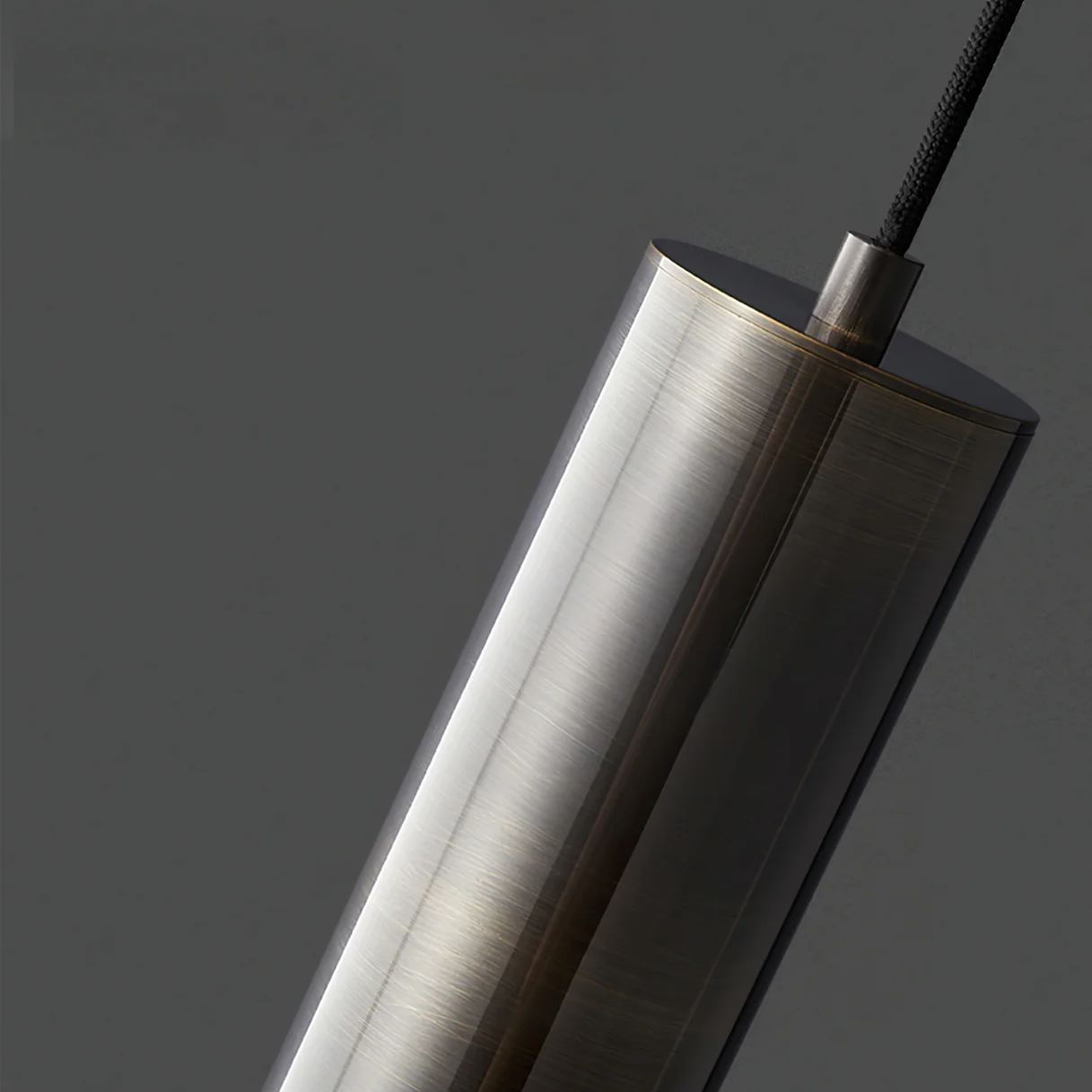 Meza Modern Cylinder Metal Acrylic Pendant Light Bedroom Dining Room