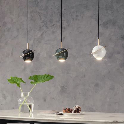 Valentina Modern Sphere Marble Pendant Light Bedroom Dining Room