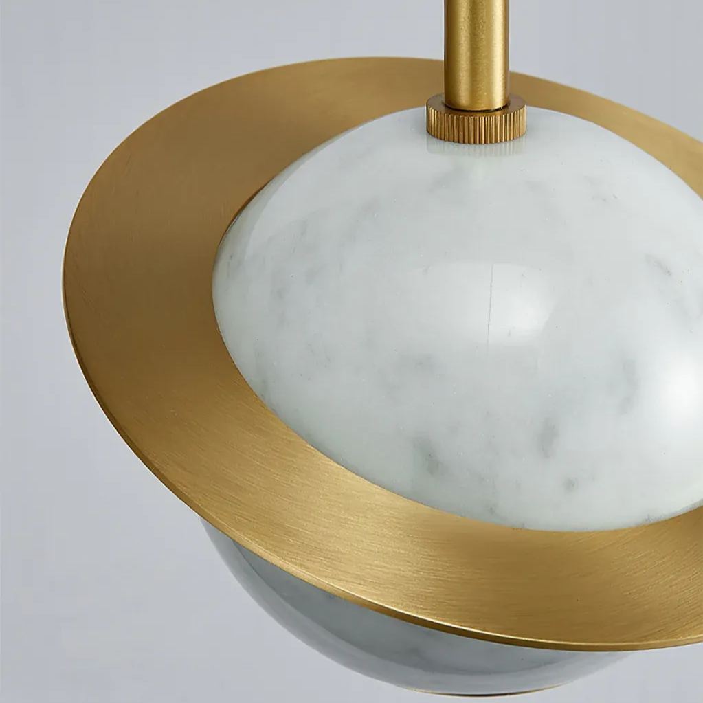 Valentina Modern Sphere Marble Pendant Light Bedroom Dining Room